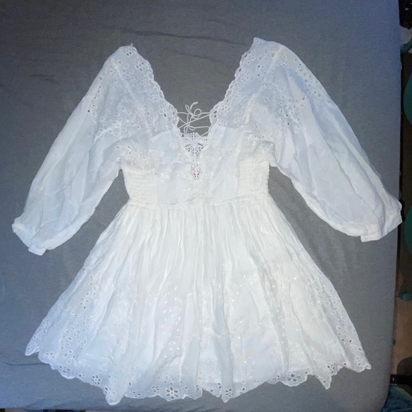 Free People Lottie Ivory Dress - Picture 8 of 9